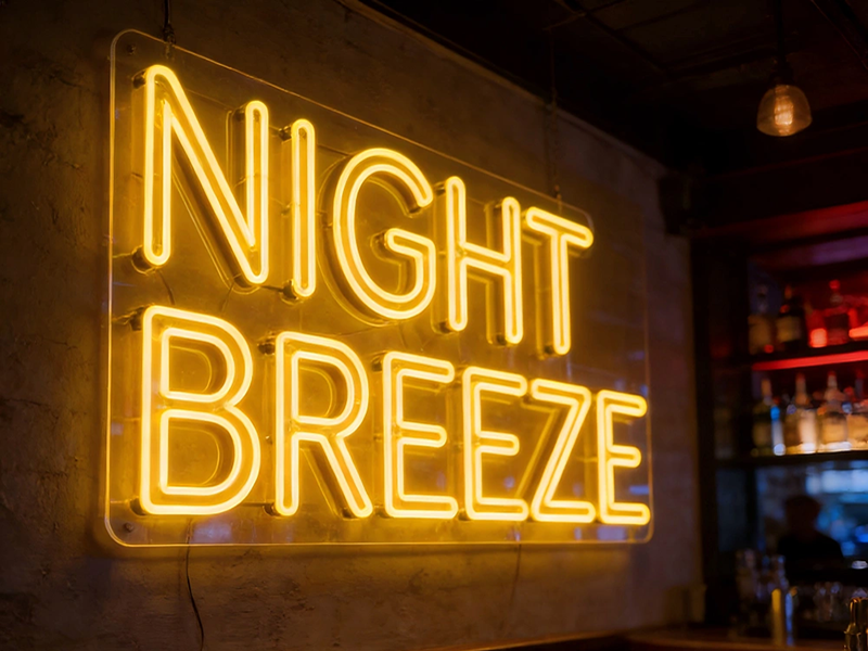 LED Acrylic Faux Neon sign for bar